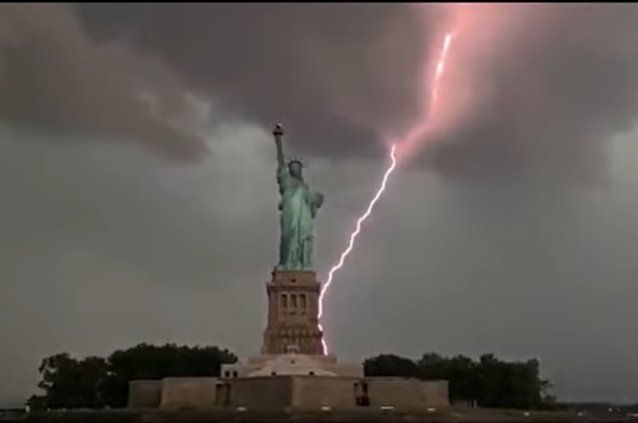 Earthquakes, Lightning Strikes Statue Of Liberty, and Solar Eclipses